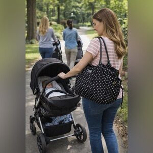Kate Spade Women’s Black w/White Polka Dot Watson Lane Stevie Baby Bag